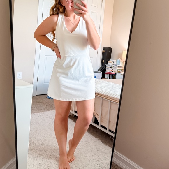 Fabletics Dresses & Skirts - Fabletics White Athletic Dress